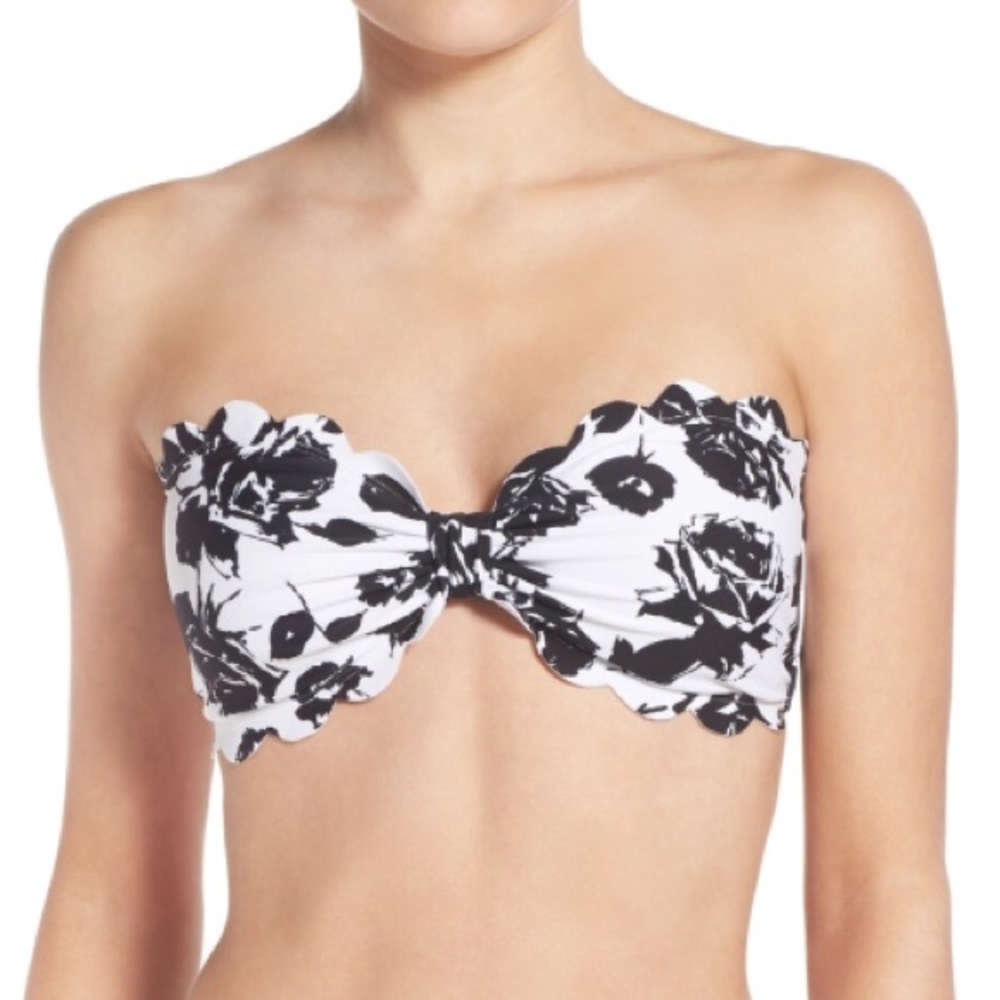 Strapless scalloped bikini top from Nordstrom